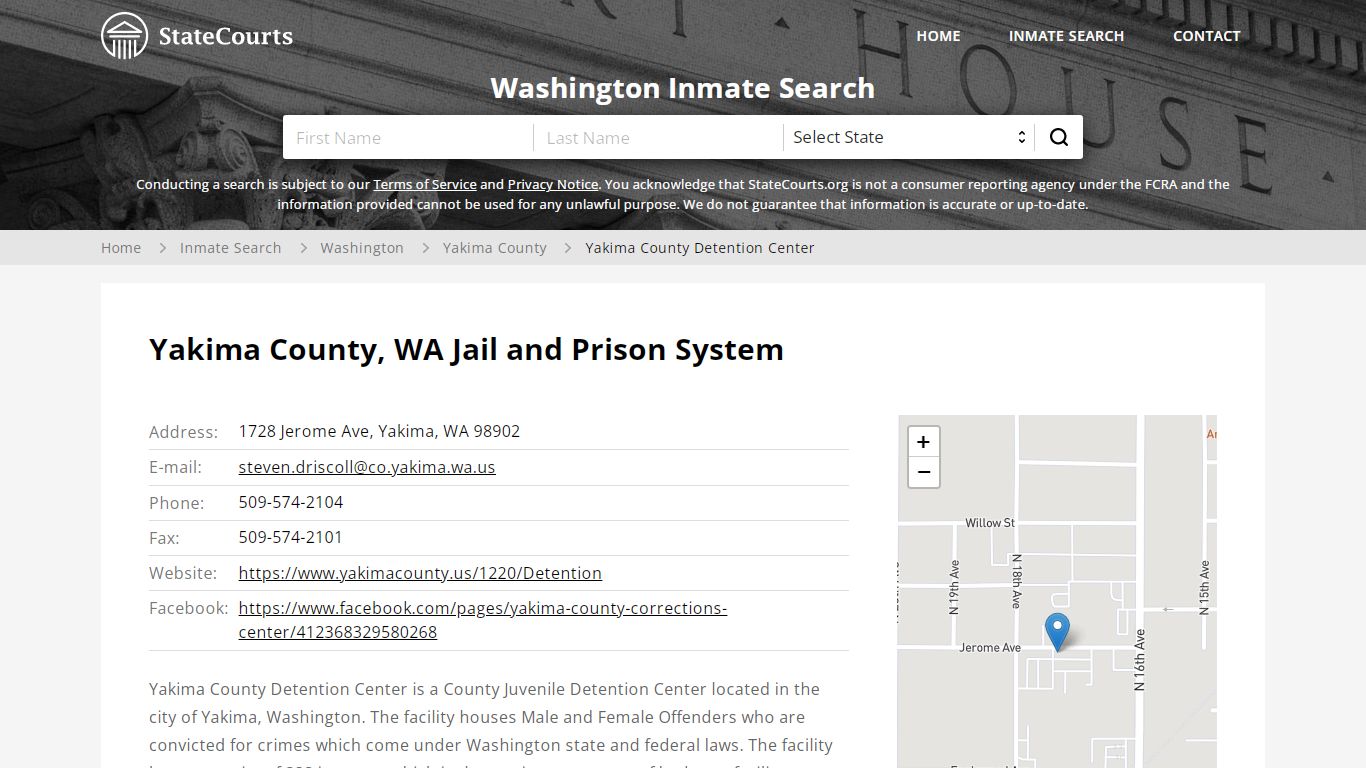 Yakima County Detention Center Inmate Records Search, Washington ...